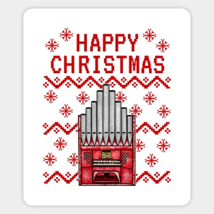 Church Organ Ugly Christmas Organist Church Musician Sticker